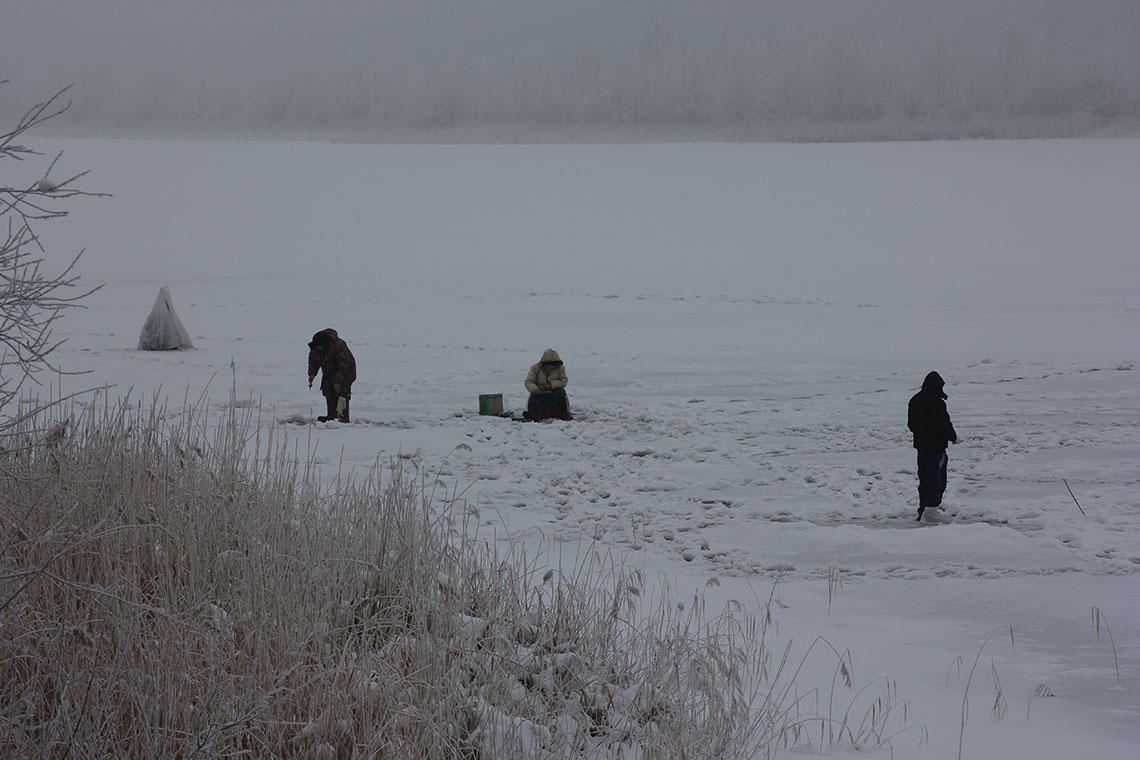 Фото рыбаки на льду