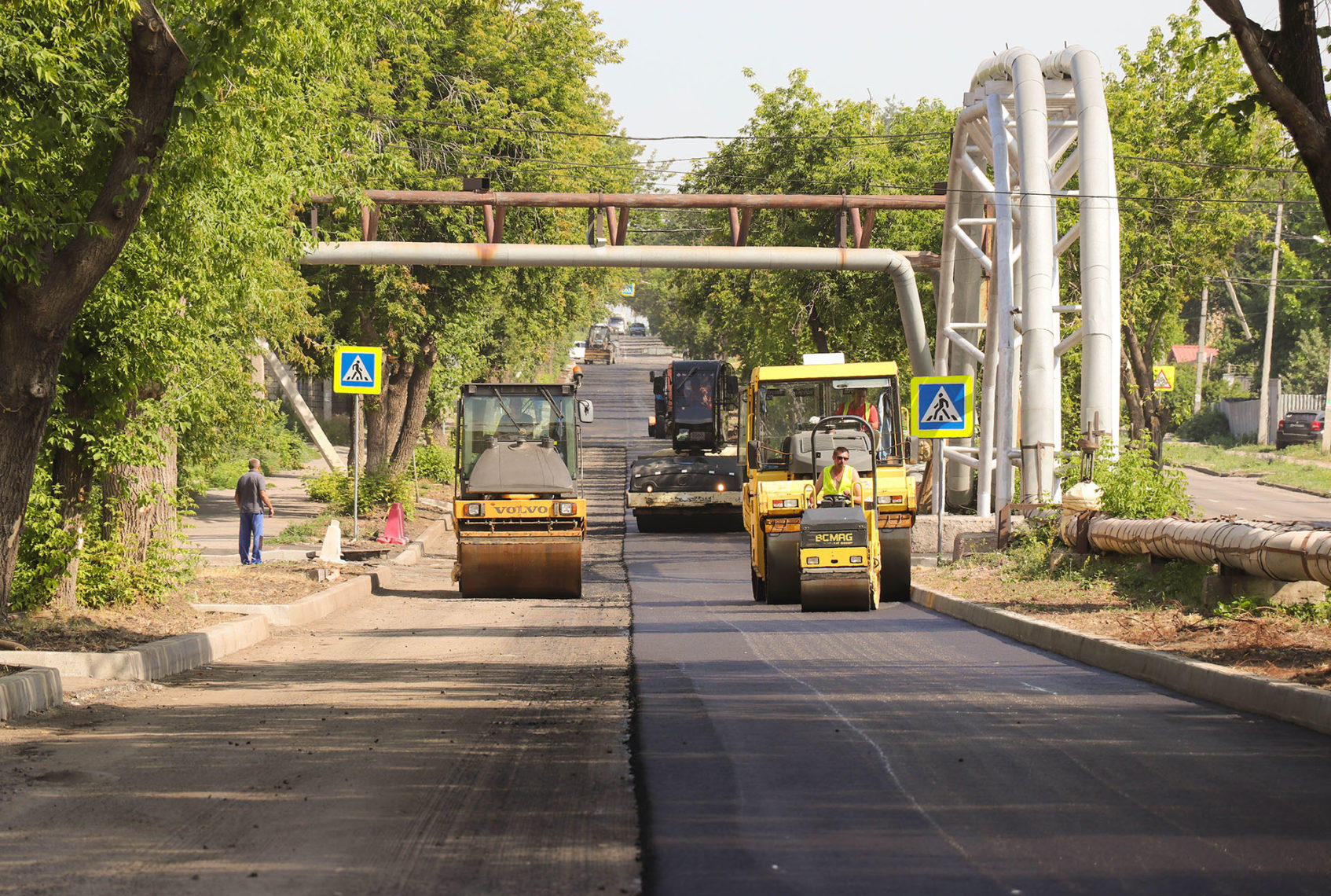 фото большой ремонт дорог в Магнитогорске
