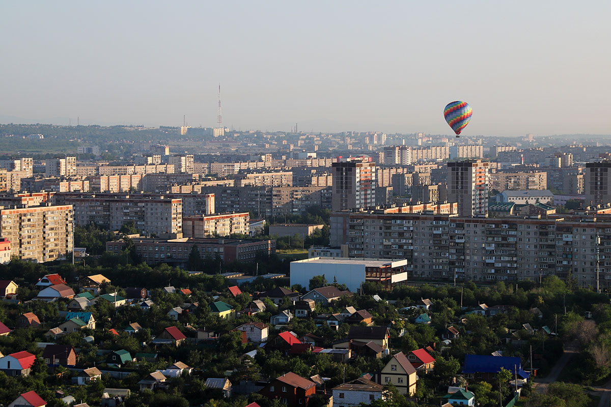 Воздушные шары подняли в небо журналистов Магнитогорска